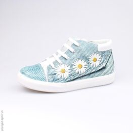 552088-21 Ботинки для девочки син-бел