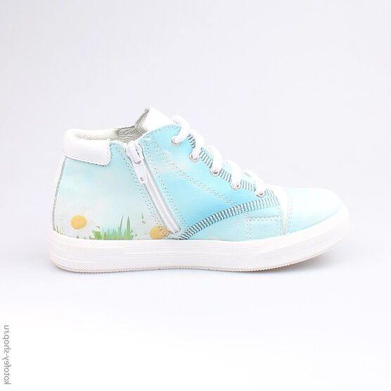 552088-22 Ботинки для девочки гол-бел фото №2