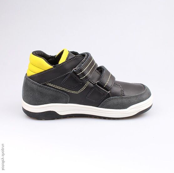 554026-23 Ботинки для мальчики чер-жел фото №2