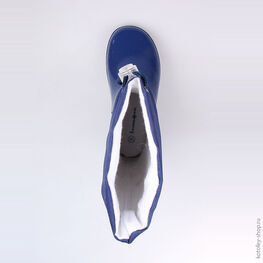 566129-11 Резиновые сапоги для мальчики светло-синий фото №4