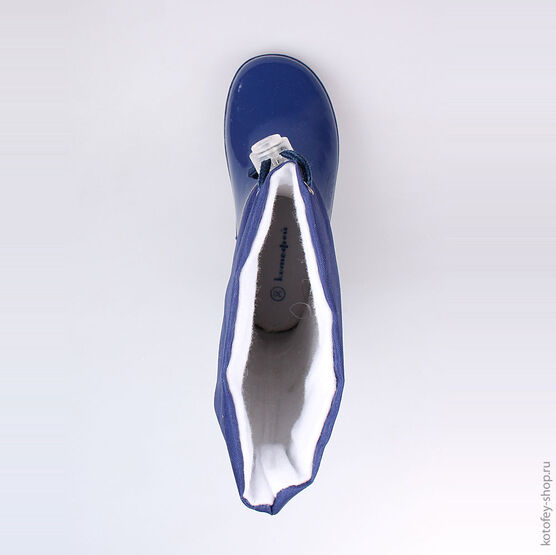 566129-11 Резиновые сапоги для мальчики светло-синий фото №4