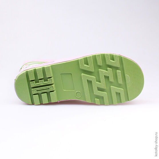 566130-11 Резиновые сапоги для девочки роз-сал фото №3