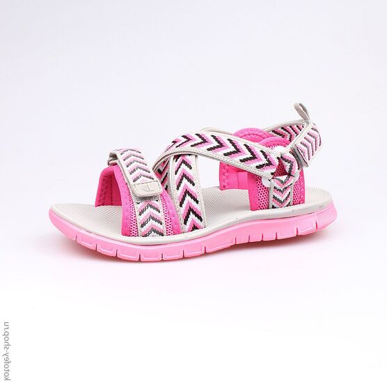 621011-12 Пляжная обувь для девочки роз-сер