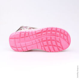 621011-12 Пляжная обувь для девочки роз-сер фото №3