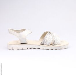 623012-22 Босоножки для девочки серебристый фото №2