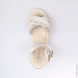 623012-22 Босоножки для девочки серебристый фото №4