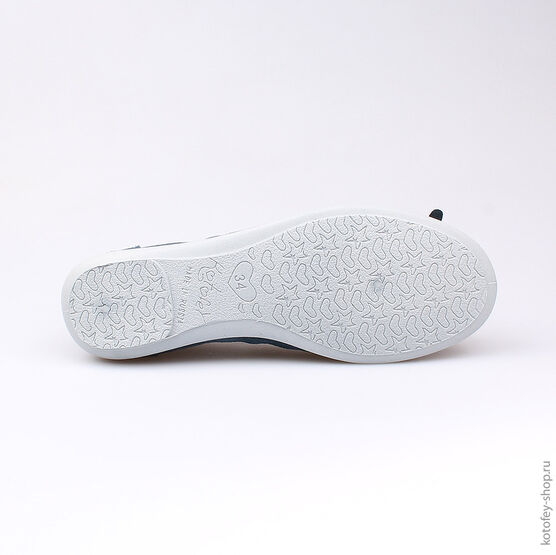 632175-72 Туфли-балетки из велюра для девочки синий фото №3