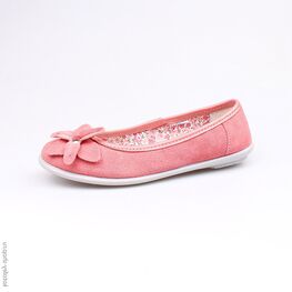 632175-74 Кожаные туфли-балетки для девочки для девочки фуксия