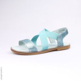 724002-23 Босоножки для девочки голубой