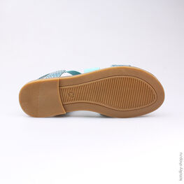 724002-23 Босоножки для девочки голубой фото №3