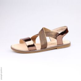 724002-24 Босоножки для девочки коричневый