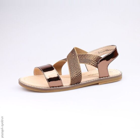 724002-24 Босоножки для девочки коричневый