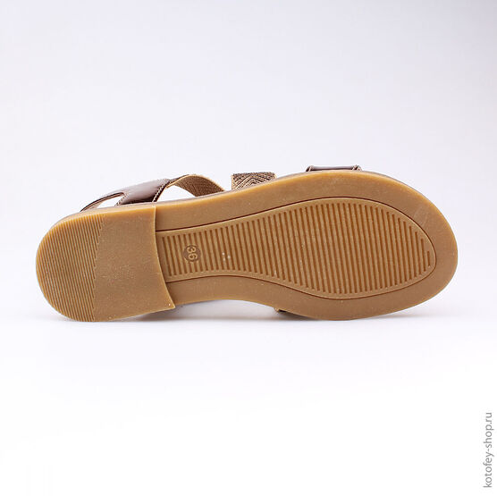 724002-24 Босоножки для девочки коричневый фото №3