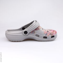 725019-01 Пляжная обувь серая для девочки серый фото №2