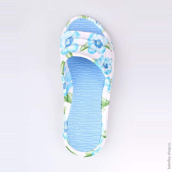 725021-01 Пляжная обувь голубая для девочки голубой фото №4