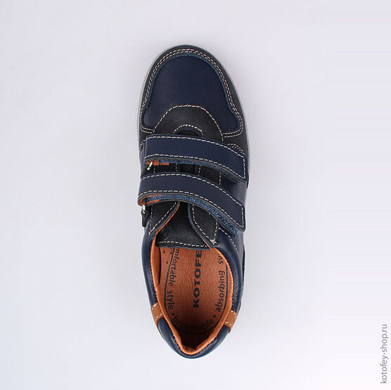 732160-21 Полуботинки для мальчики светло-синий фото №4