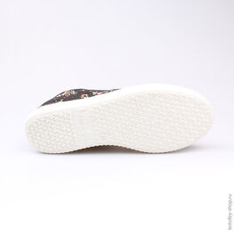 741024-11 Кеды для девочки черный фото №3