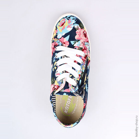 741025-12 Кеды для девочки светло-синий фото №4