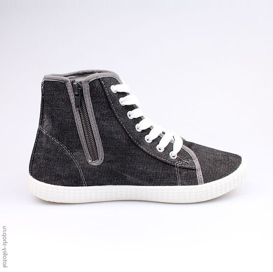 741026-11 Кеды для мальчики серый фото №2