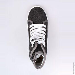 741026-11 Кеды для мальчики серый фото №4