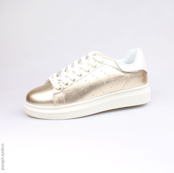 742002-11 Кроссовки для девочки золотой