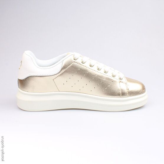 742002-11 Кроссовки для девочки золотой фото №2