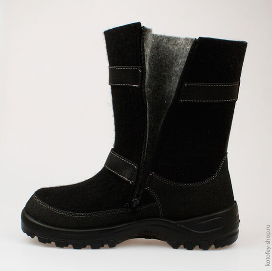 967000-05 Валенки для мальчики черный фото №4