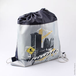 02708041-20 Мешок для сменной обуви для мальчики серый