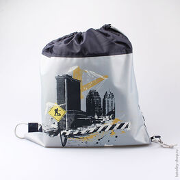 02708041-20 Мешок для сменной обуви для мальчики серый фото №2