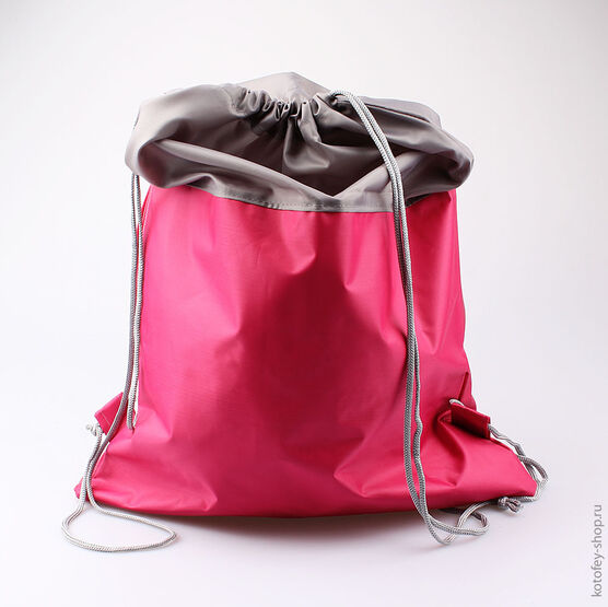 02808035-20 Мешок для сменной обуви для девочки фуксия фото №3