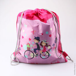02808038-20 Мешок для сменной обуви Весёлая прогулка для девочки розовый фото №2