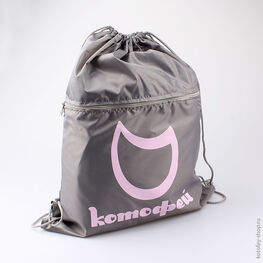 02808042-24 Мешок для сменной обуви св.серый для девочки светло-серый