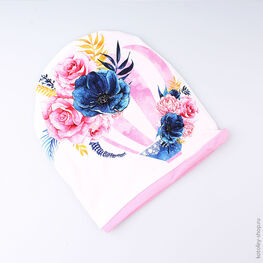 07811070-40 Шапка для девочки, 95% хлопок, розовая для девочки розовый