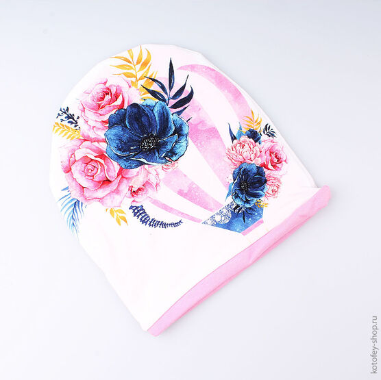 07811070-40 Шапка для девочки, 95% хлопок, розовая для девочки розовый