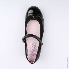 632152-21 Туфли для девочки черный фото №4