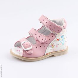 022086-26 Босоножки летние для девочки роз-цве