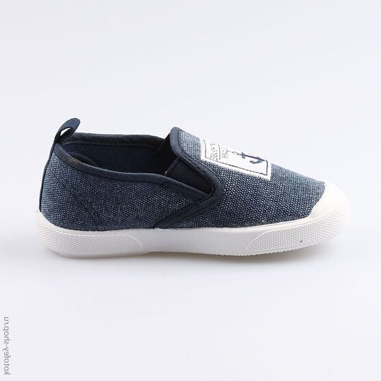 331117-12 Кеды из хлопка для мальчика для мальчики светло-синий фото №2