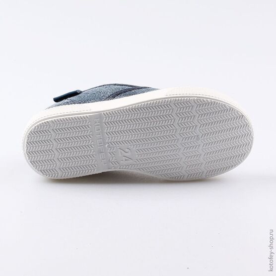331117-12 Кеды из хлопка для мальчика для мальчики светло-синий фото №3