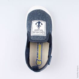 331117-12 Кеды из хлопка для мальчика для мальчики светло-синий фото №4