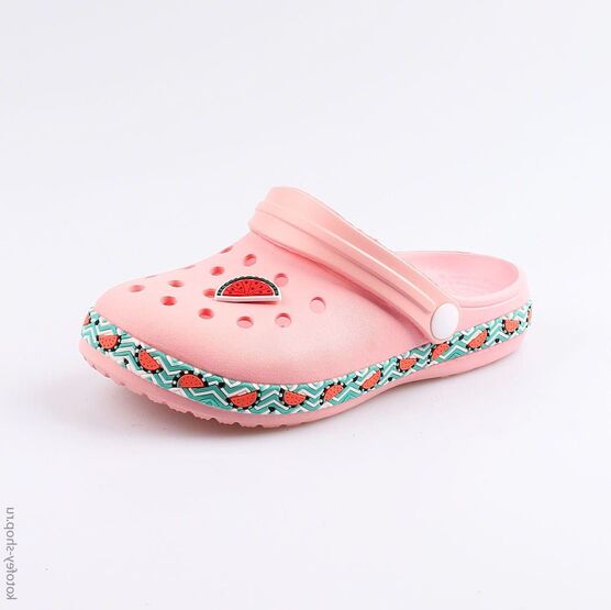 525060-01 Клоги пляжные для девочки коралл