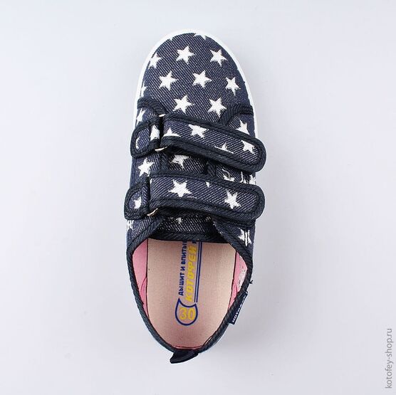 531095-11 Кеды для девочки светло-синий фото №4