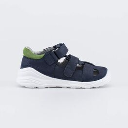 122234-24 Закрытые сандалии для мальчика для мальчики синий,зеленый фото №2