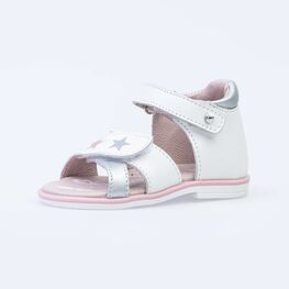 122153-21 Босоножки для девочки бел-срб