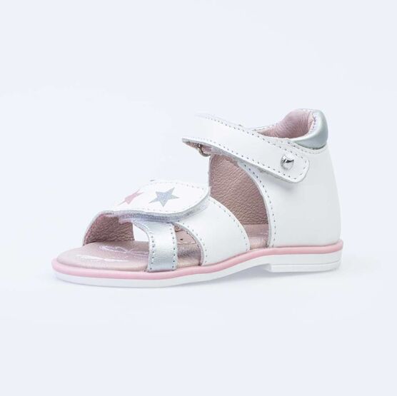 122153-21 Босоножки для девочки бел-срб