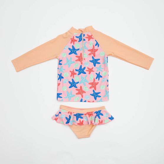 07852015-41 Комплект купальный Морские звезды для девочки разноцветный фото №2