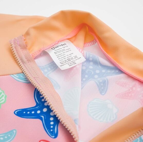 07852015-41 Комплект купальный Морские звезды для девочки разноцветный фото №3