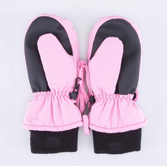 07821146-40 Варежки утепленные Зайка розовый для девочки розовый фото №2