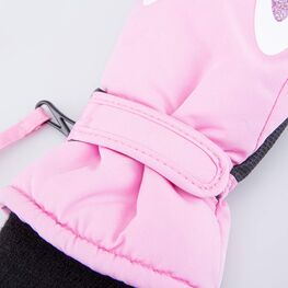 07821146-40 Варежки утепленные Зайка розовый для девочки розовый фото №3