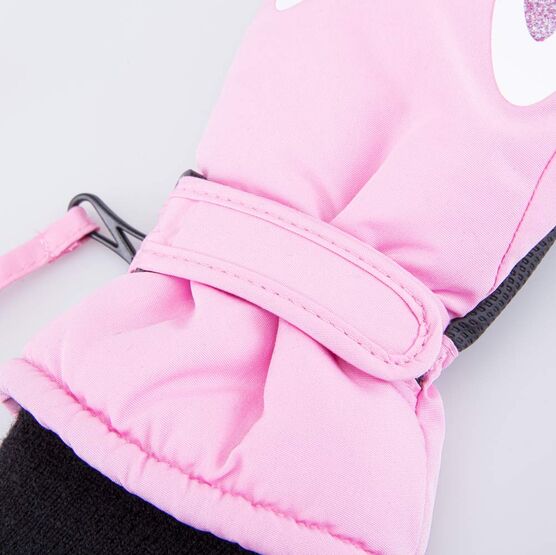 07821146-40 Варежки утепленные Зайка розовый для девочки розовый фото №3