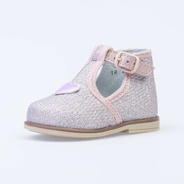 031074-21 Туфли для девочки серебрист.